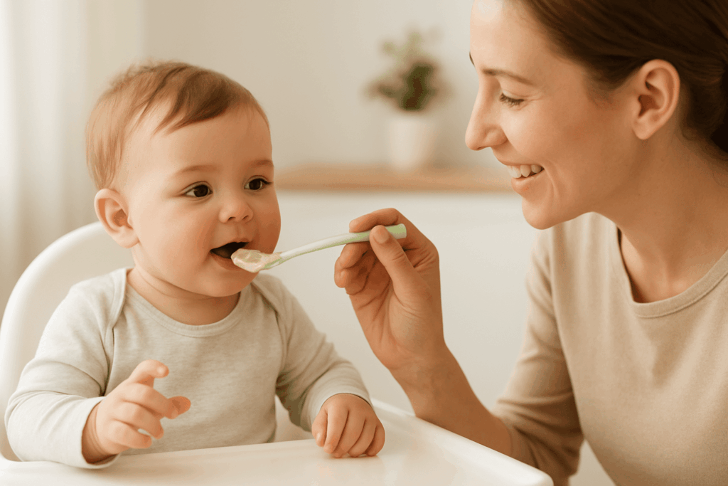 cuanto-tarda-un-bebe-en-comer-con-cuchara